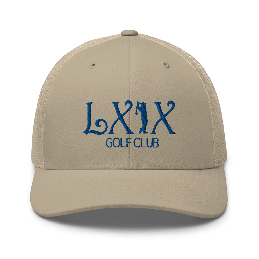 Curve Logo Trucker Cap - Blue Logo