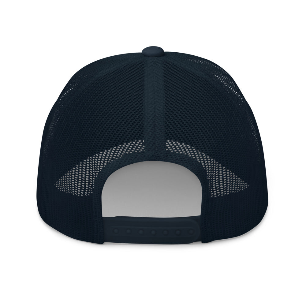 Curve Logo Trucker Cap - Blue Logo
