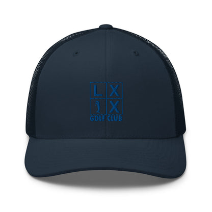 Four Box Logo Trucker Cap - Blue Logo