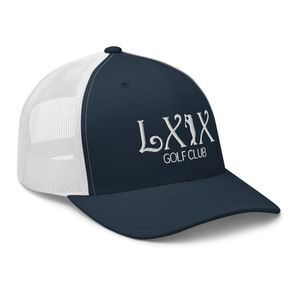 Curve Logo Trucker Cap - White Logo