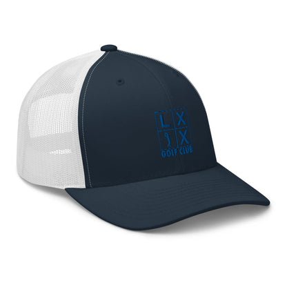 Four Box Logo Trucker Cap - Blue Logo
