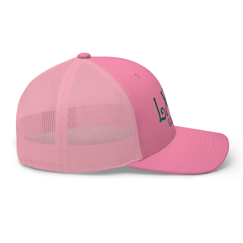 Curve Logo Trucker Cap - Green Logo