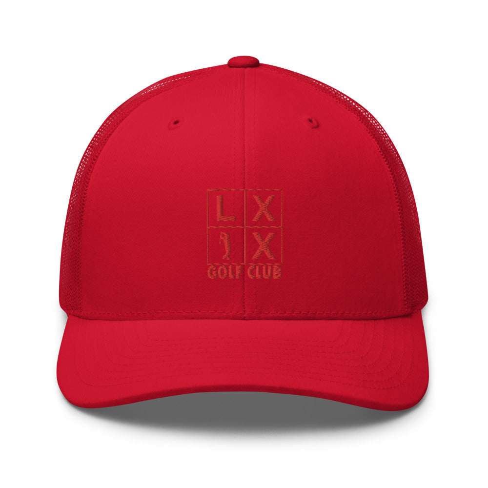 Four Box Logo Trucker Cap - Red Logo