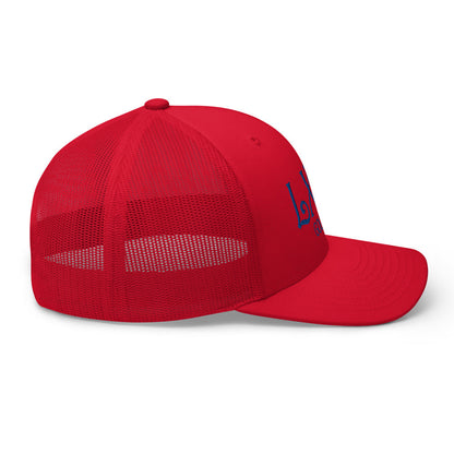 Curve Logo Trucker Cap - Blue Logo