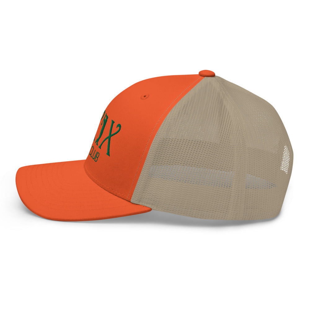 Curve Logo Trucker Cap - Green Logo