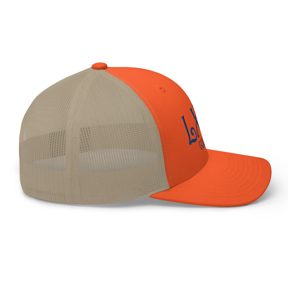 Curve Logo Trucker Cap - Blue Logo