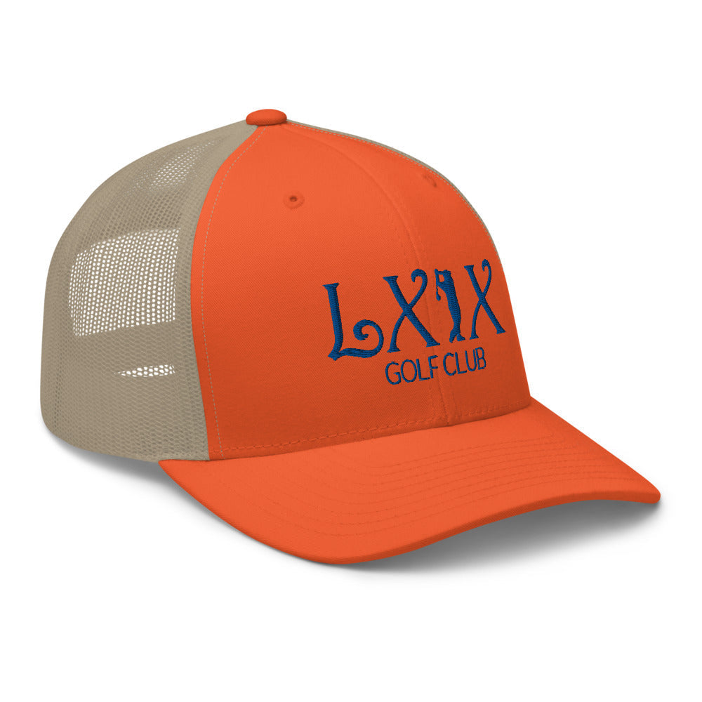 Curve Logo Trucker Cap - Blue Logo