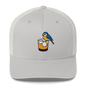 Birdie Juice Golf Hat – Trucker Cap for Golfers (Silver/Charcoal/Green)