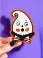 Retro Ghost Halloween Sticker