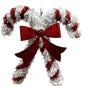 Red and White Mini Candy Cane Tinsel Ornament