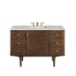 Amberly 48" Single Vanity Cabinet, Mid-Century Walnut