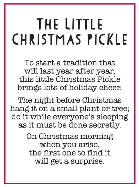 The Little Christmas Pickle Charm