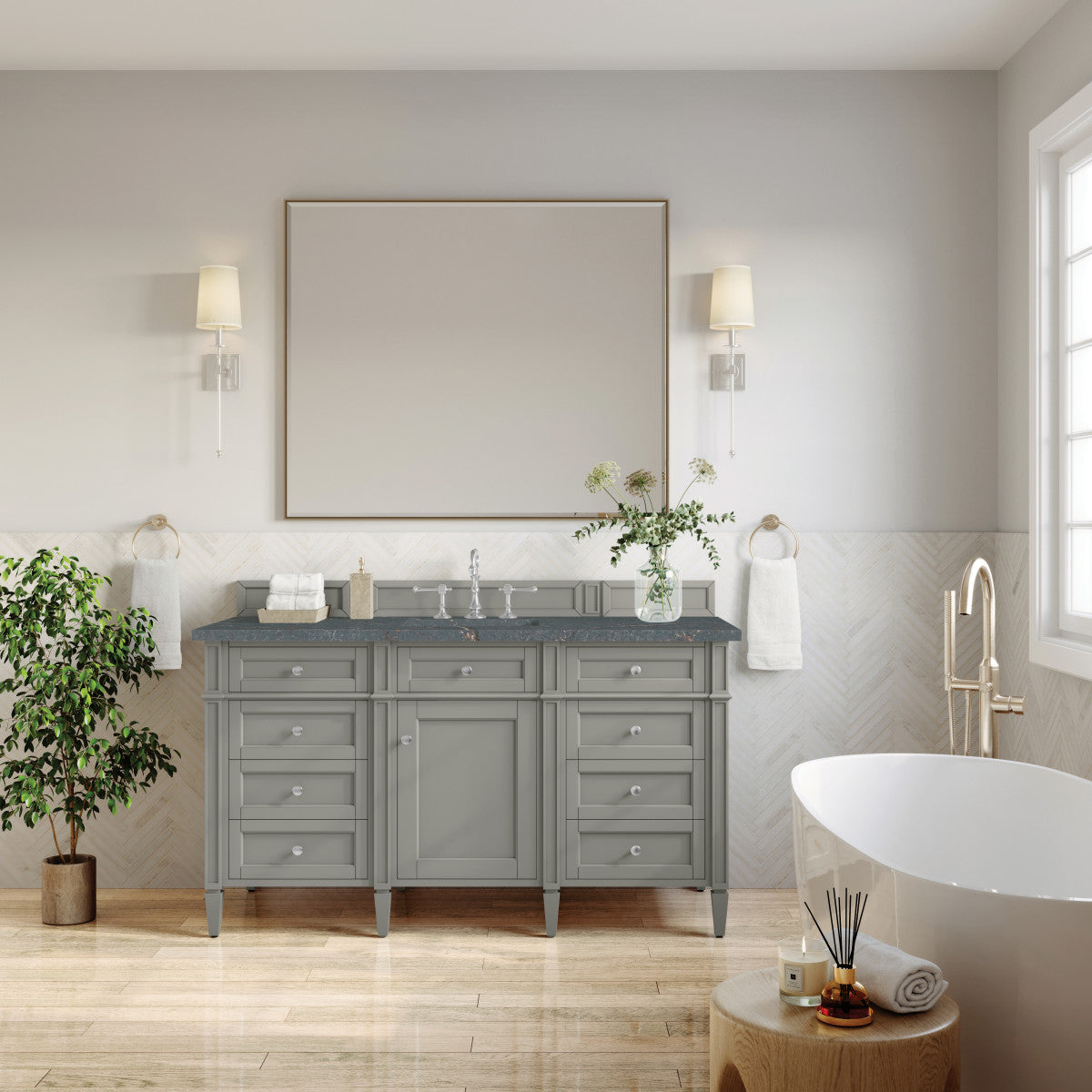 Brittany 60" Single Vanity Cabinet