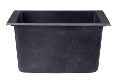 ALFI brand AB1720UM 17" Undermount Rectangular Granite Composite Kitchen Prep Sink