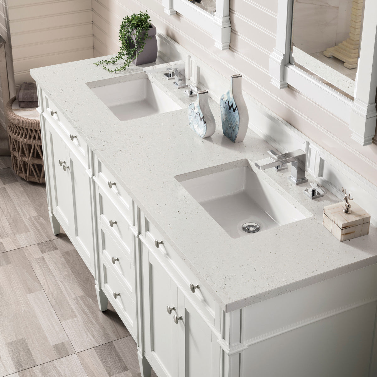 Brittany 72" Double Vanity in Bright White
