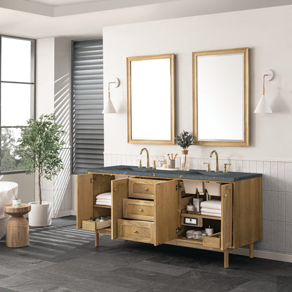 Laurent 72" Double Vanity Cabinet, Light Natural Oak