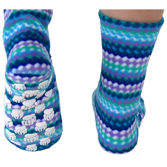 Kids' Nonskid Fleece Socks - Ripple
