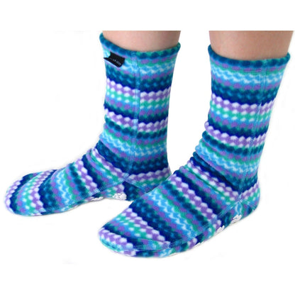 Kids' Nonskid Fleece Socks - Ripple
