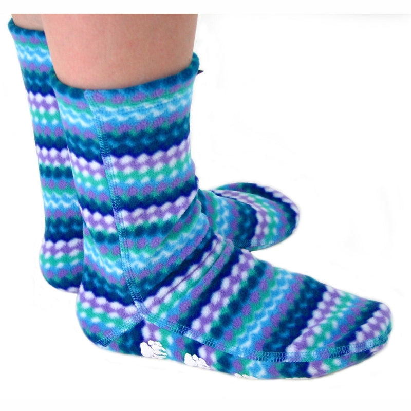 Kids' Nonskid Fleece Socks - Ripple