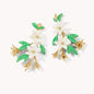 River House Earrings - White