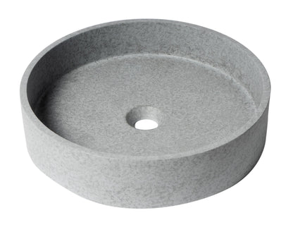 ALFI brand  ABCO17R 17" Round Solid Concrete Gray Matte Above Mount Bathroom Sink