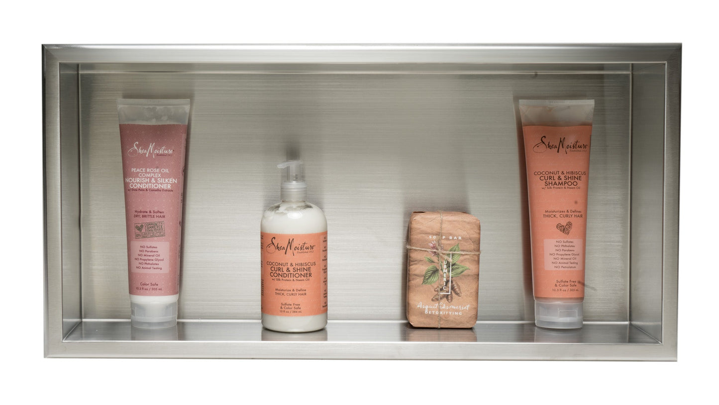 ALFI brand ABN2412 24 x 12  Horizontal Single Shelf Bath Shower Niche