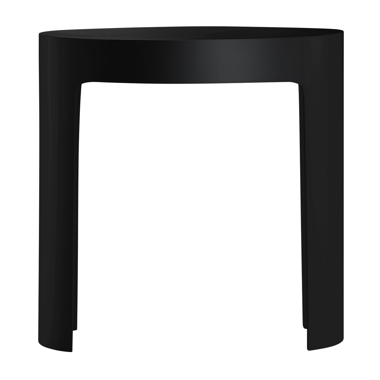 ALFI brand  ABST66BM Black Matte Solid Surface Resin Bathroom / Shower Stool