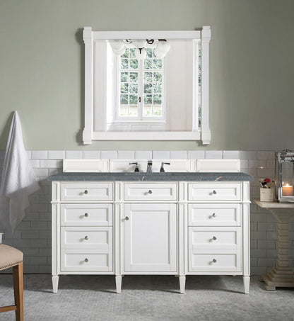 Brittany 60" Single Vanity in Bright White