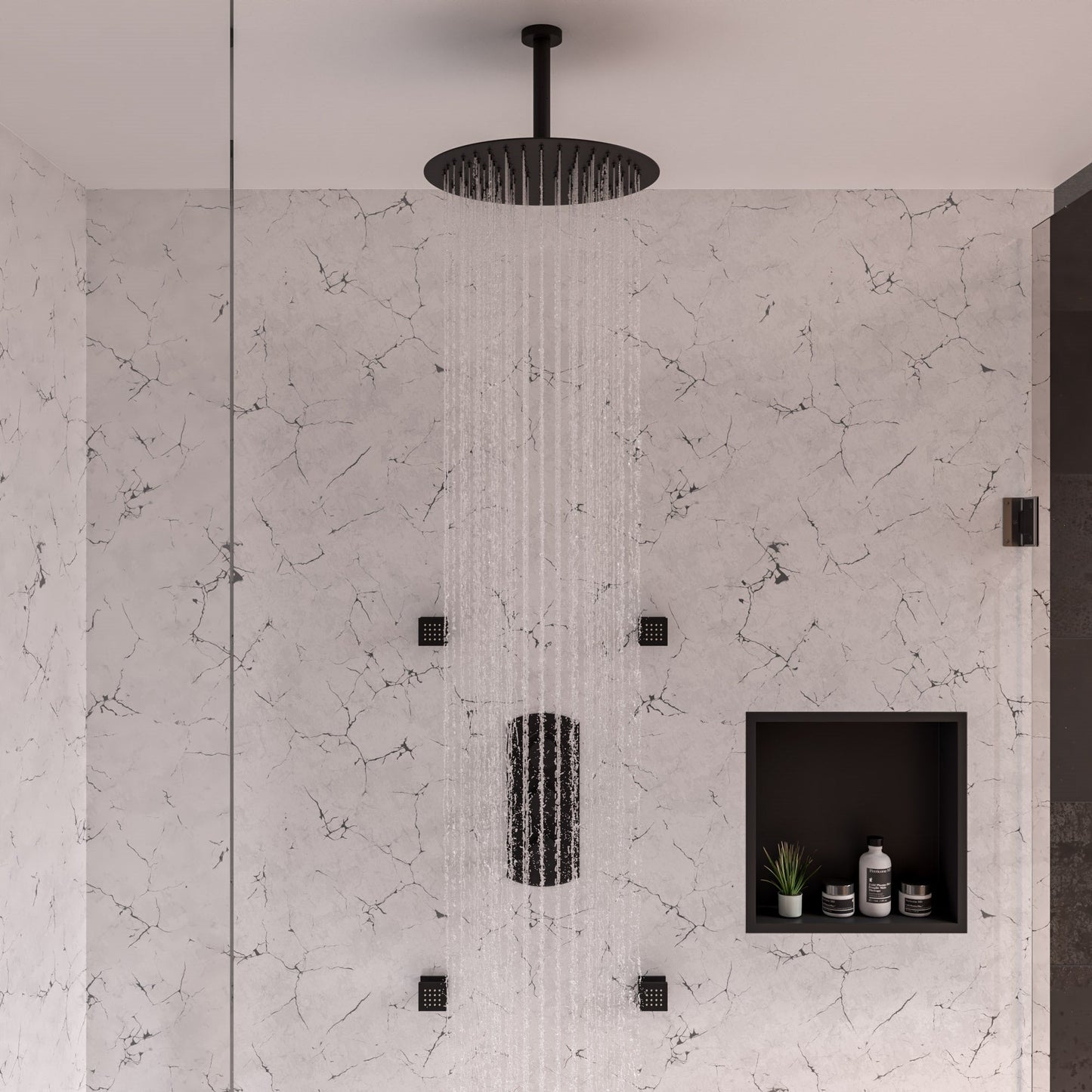 ALFI brand ABSA6R 6" Round Ceiling Shower Arm