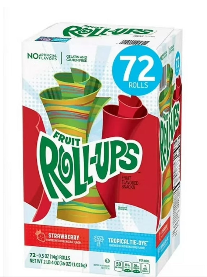 FRUIT ROLL UPS 72pack 14g