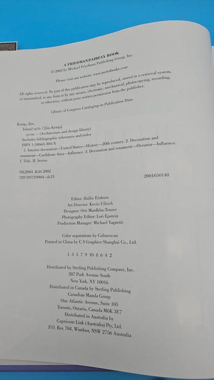 Island Style – Architecture & Design Library by Jim Kemp (2002, Hardcover)