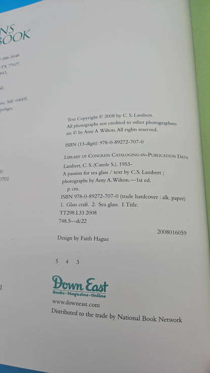 A Passion for Sea Glass – 2008 Hardcover by C.S. Lambert