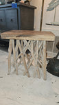 Natural Driftwood Accent Table or Stool 19.75x19.75x11.75