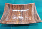 Rust Onyx Rectangle Bowl – 15.75" Decorative Stone Centerpiece – Natural Polished Onyx