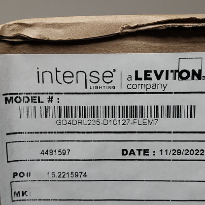 LEVITON Intense Lighting Emergency Lighting Equipment for LED GD4DRL235-D10127-FLEM7 Black