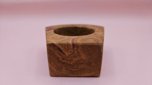 Curved Edge Onyx Candle Holder – 2.8x1.2"