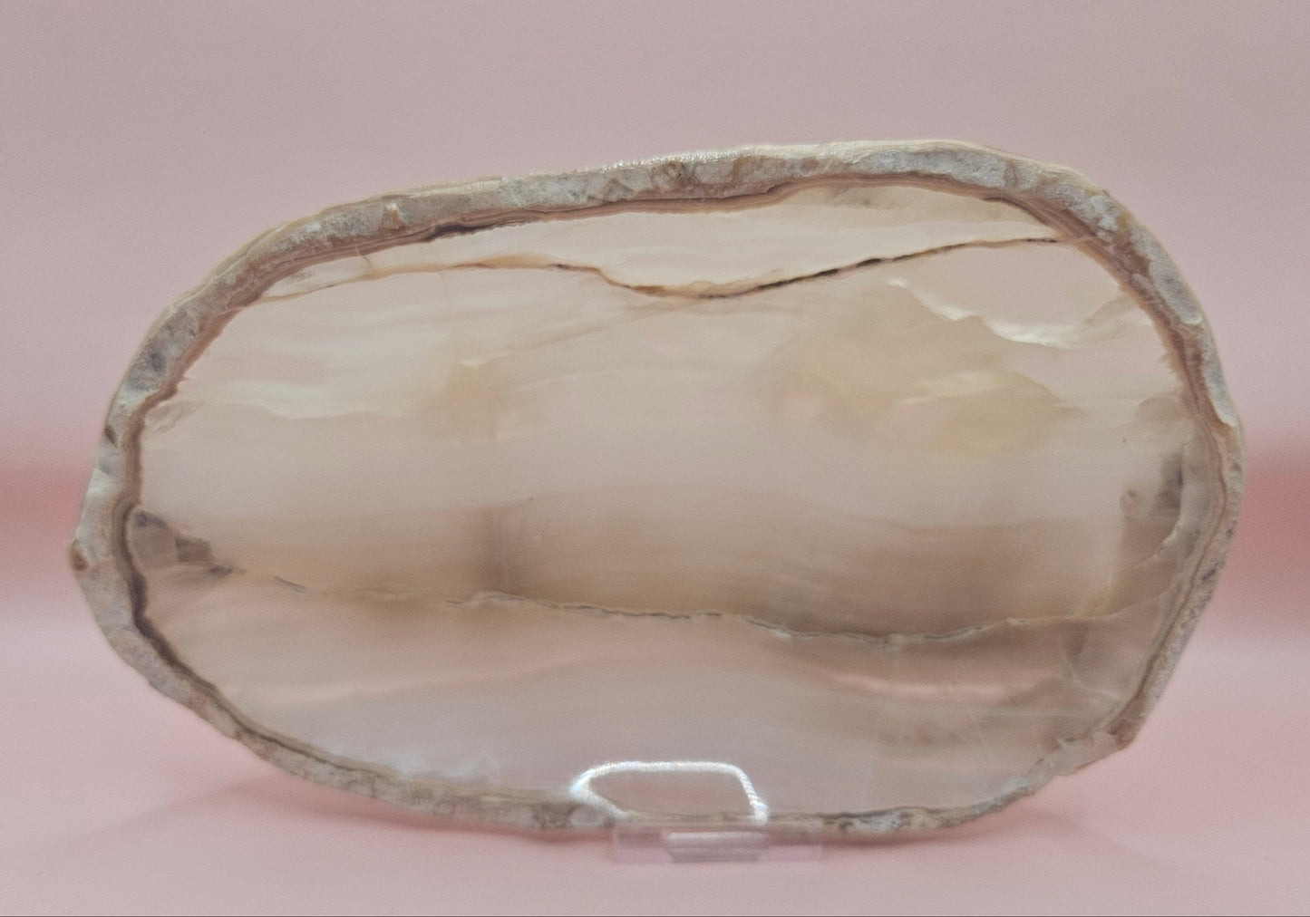 Polished Onyx Dish – Oval Stone Tray 7.5x5"