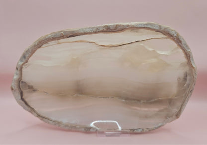 Polished Onyx Dish – Oval Stone Tray 7.5x5"