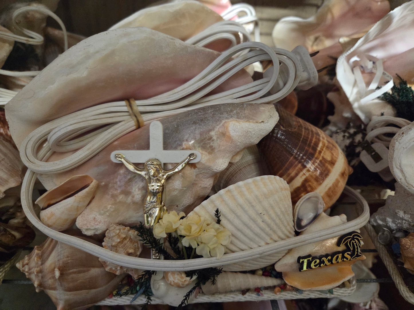 Pink Queen Conch Shell Vintage Novelty Light