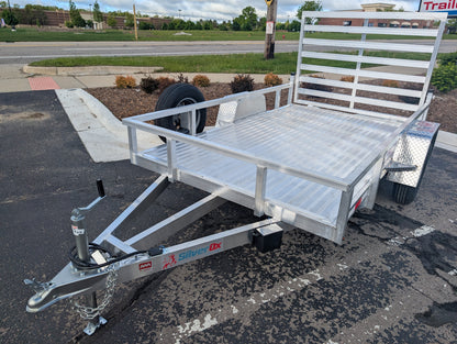 Silver Ox 6x10 Single Axle Aluminum Utility Trailer with Aluminum Deck