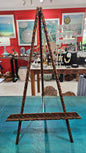 Vintage Wooden Easel – Handcrafted Rustic Display Stand