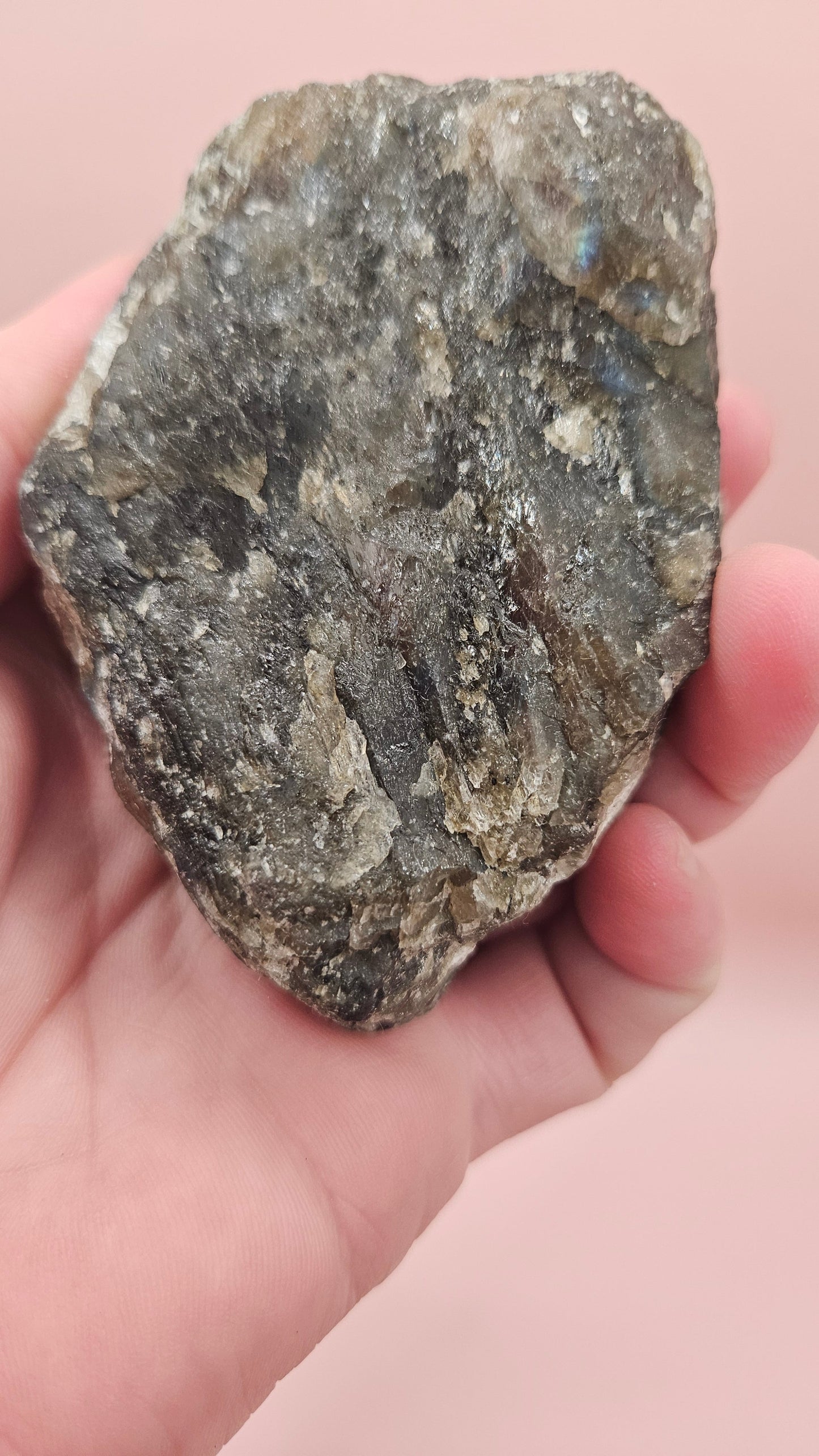 Madagascar Labradorite Rough 270g – Natural Raw Crystal with Subtle Flash, Unique Healing Stone, Collector’s Mineral Specimen