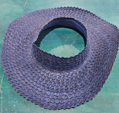 Open-Top Wide Brim Palm Leaf Sun Hat – Handmade Straw Hat in 7 Colors | 17" Total Width | Breezy Summer Shade Hat