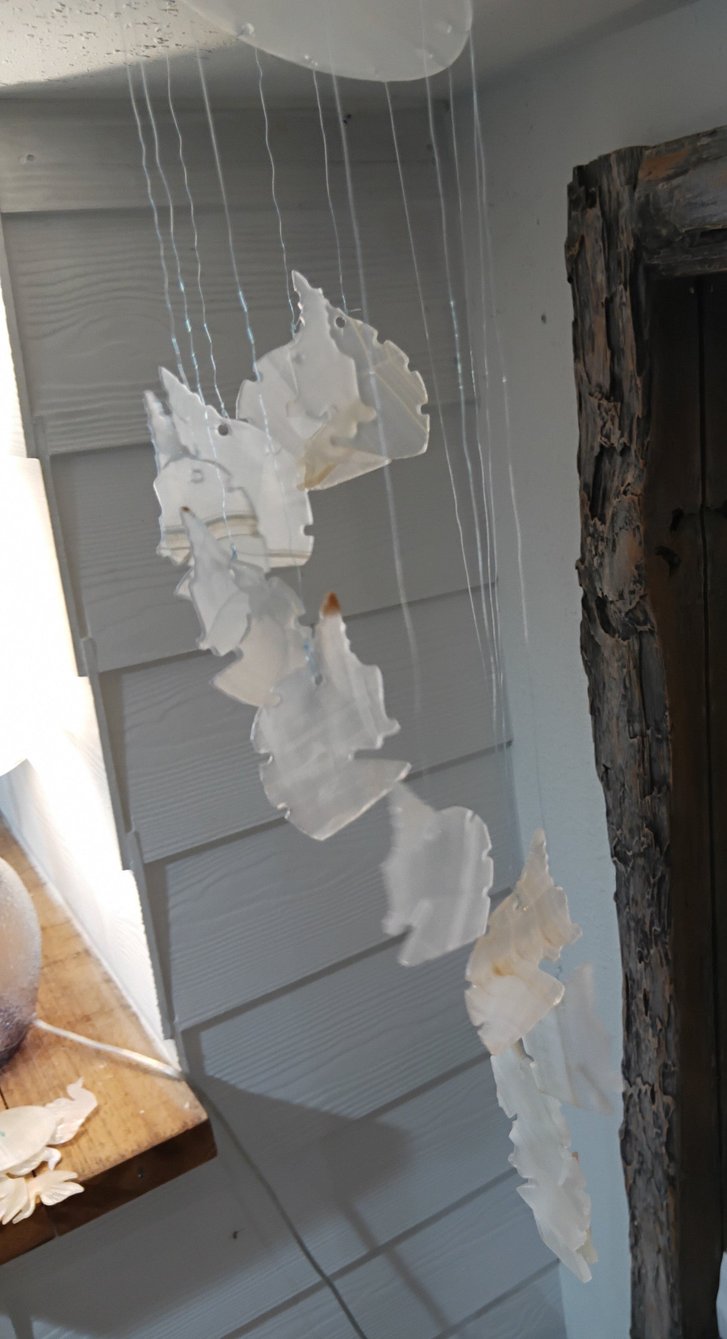 Hand-Carved Unicorn Onyx Wind Chime – 17” Hanging Mobile