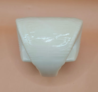 Vintage 1970s Avon Ram’s Head Aftershave Bottle – Wild Country Milk Glass Decanter – 3.8"x2.8"