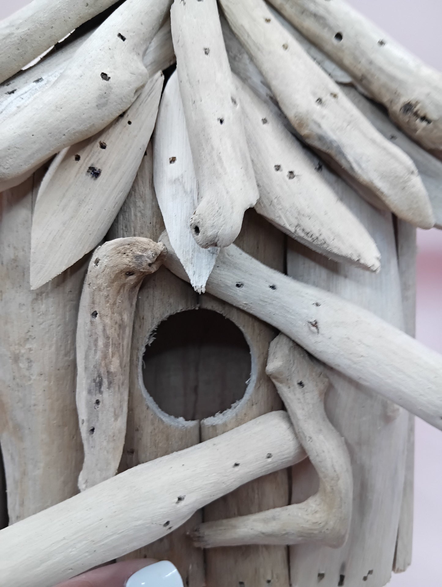 Handcrafted Driftwood Birdhouses – Single & Double Variants – Coastal Rustic Decor