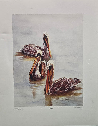 “The Locals” by Patsy Teiken – Signed Limited Edition Pelican Giclée Print (#4/150)