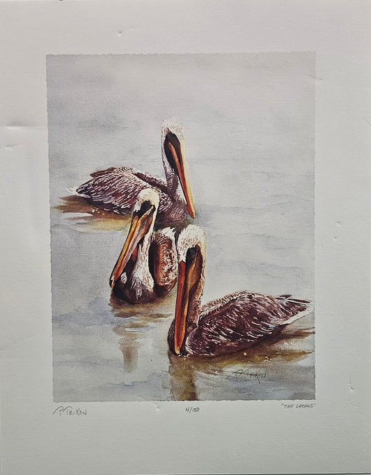 “The Locals” by Patsy Teiken – Signed Limited Edition Pelican Giclée Print (#4/150)