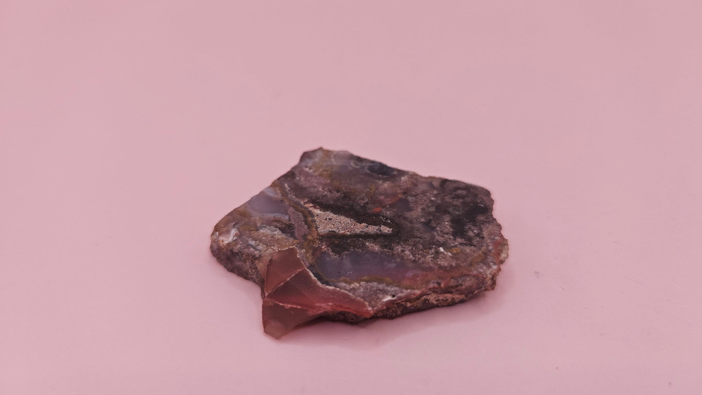 Moss Agate Slab – Miniature Swirls of Earth and Sky-11 grams