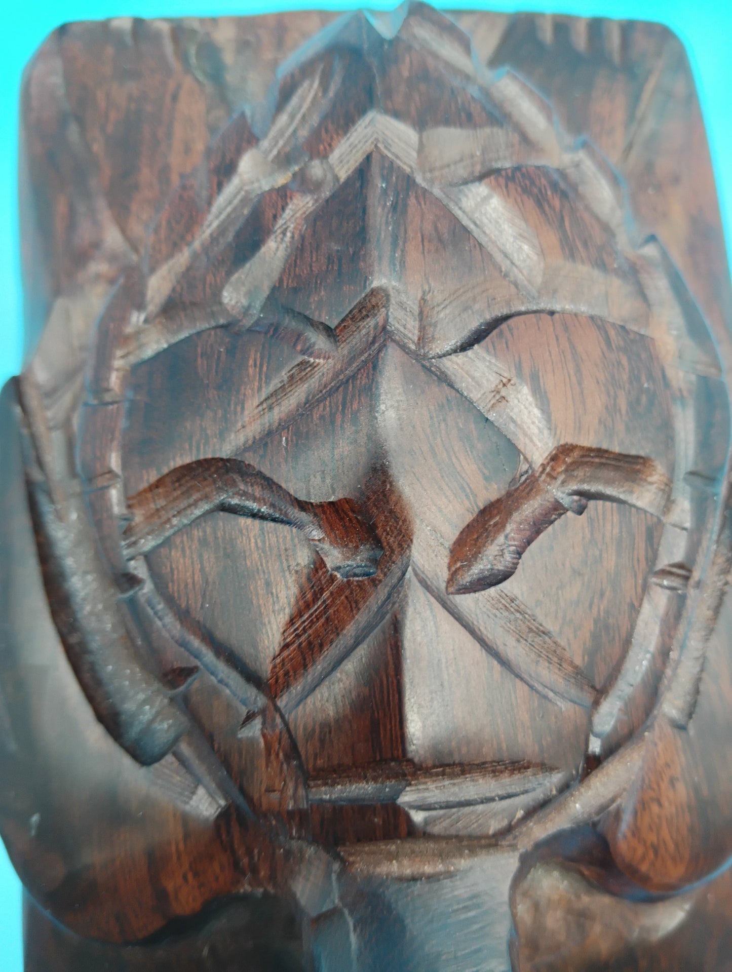 Hand Carved Ironwood Turtle Box – Coastal Decor Storage 5.25"
